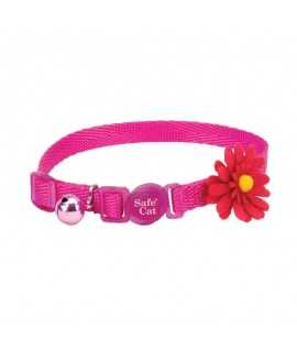 Coastal Embellished Collar Cat Flower Pink